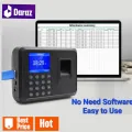 Imported Professional Biometric Fingerprint Time Attendance Machine Clock Recorder Employee Digital Electronic English Voice Reader Machine . No Need Software.. 