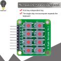 2x4 Keypad 4x2 Keypad 8 Push Buttons V1.00 Key Board Matrix Keyboard Button for Arduino AVR PIC 2*4 Module AVR PIC. 