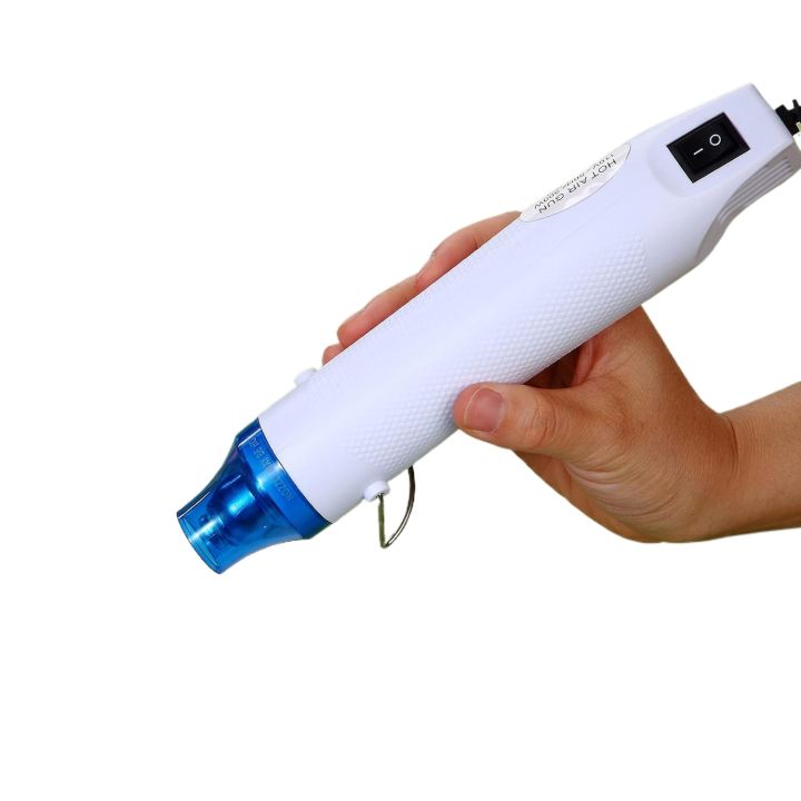 Mini Heat Gun, 300 W Portable Epoxy Resin Hot Air Gun with 40 Inchs Power Cord DIY and Crafts Color Random
