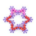 Snowflake Building Blocks Toy Plastic Flower Shapes Connecting Interlocking Discs Educational Toy Colorful 32 Pieces. 