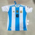 Lionel Messi Argentina National Team 2024 2025 Home T-Shirt Jersey. 