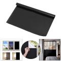 Window Film PVC Black Self-Adhesive Sun Protection & Privacy Screen Mirror PVC Film Window UV Protection for Bedroom Bathroom & Office - 5 Sheets (8 Inches x 8 Inches). 