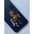 Samsung Galaxy A32 – Polo Embroidered Faux Leather Rexine Back Cover | Stylish Polycarbonate Shell Phone Case for Durable Protection | SGA32. 