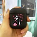 【Solo Yolo】Ghostface Scream Horror Art Earphone Case for Apple AirPods 1 2 3 Pro Pro2 Black Soft Silicone Cover for Airpods 3 Accessories. 