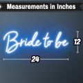 Bride To Be Neon Light Bridal Shower Party Neon Sign Board Custom Wedding Backdrop Engagement Decor Wall Art Wedding Shower Gift Sign Decoration with High Quality LED Neon Strips. 