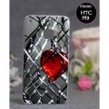 HTC M9 Mobile Cover Heart Style - Multicolor. 