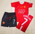 ronaldo manchister united  football kit for kid. 