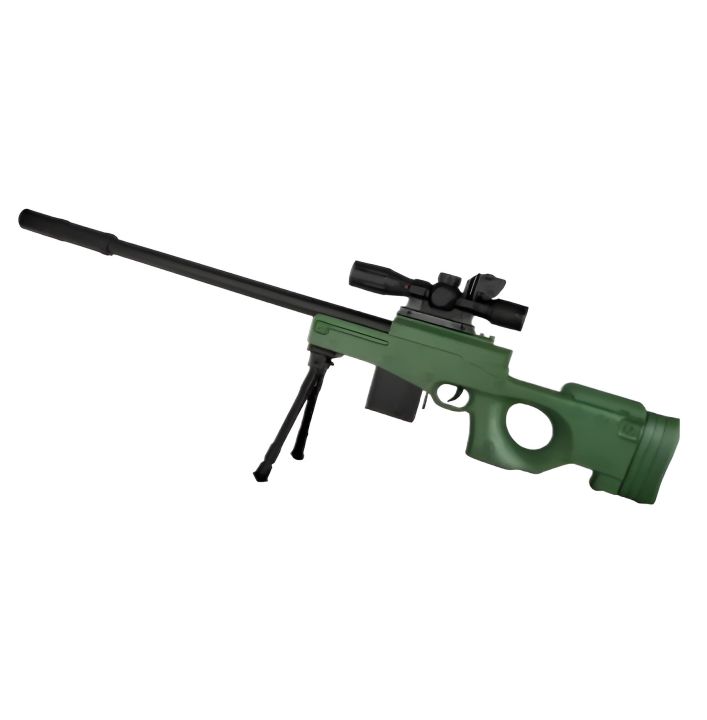 awm sniper toy Gun - Toys For Boys - Manual Reload Soft Darts - Toygun Size Approximately 30 Inches - Assorted Color