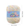 Practical 50g/Roll Wool Yarn Multicolor Baby Cotton Scarf Line Soft Thick Yarn Ball For Bag Blanket. 