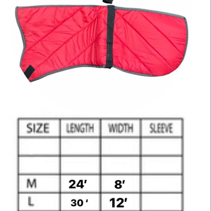 Winter Warm Dogs Jacket Body Cover ( Medium and Large)