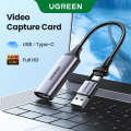 UGREEN Video Capture Card 4K HDMI to USB C Type-C HDMI Video Grabber Box for PS5 Xbox Camera. 