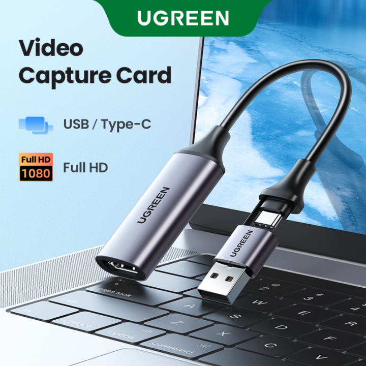 UGREEN Video Capture Card 4K HDMI to USB C Type-C HDMI Video Grabber Box for PS5 Xbox Camera
