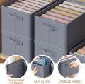 Wardrobe Organiser System Large Size 6 Grids 2 Pc Organiser Wardrobe Clothes Storage for Clothes Jeans Trousers Shirts Foldable Storage Boxes. 