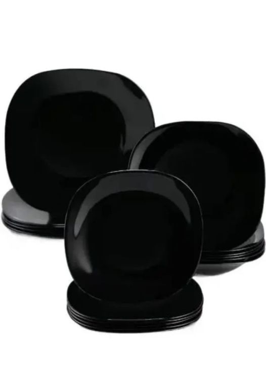 Elegant%20Black%20Marble%20Dinner%20Plates%20Set,%206x8"/6x9"/6x11"%20-%20Premium%20Design,18-Piece%20High-Quality%20Marble%20Tableware%20-%20Image%203