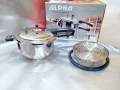7 Liter Alpha Stainless Steel Cooker | Flammable and induction both stainless steel cooker | Double heavy gauge stainless steel cooker | Best of Best quality stainless steel cooker. 