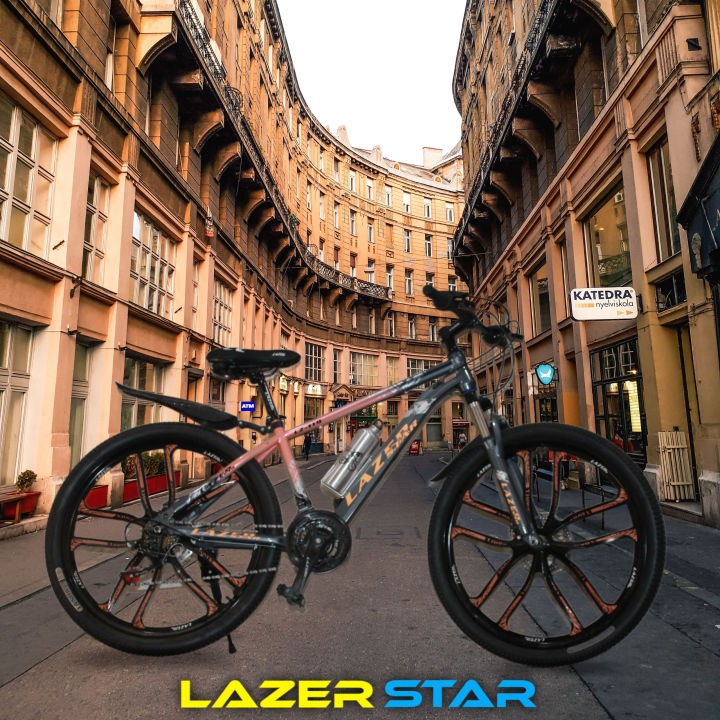 LAZER STAR STAR RIM 119 MODEL 26 INCH BICYCLE , CYCLE FOR RACING , MOUNTAIN BIKE , ROAD BIKE WITH 10 GEARS
