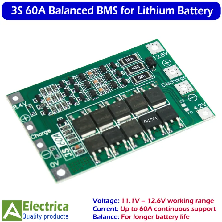 3S%2012V%2010A/20A/25A/40A/60A%20Li-ion%20Battery%20BMS%20Protection%20Board%20for%2018650%20Rechargeable%20Cells,%20Overcharge%20&%20Short%20Circuit%20Safety%20Module%20by%20Electrica%20-%20Image%208