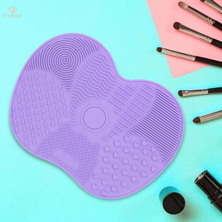 Makeup Brush Cleaner Pad Shape Scrubber Mat for Eyeshadow Brush Travel
