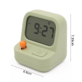 Retro Mini Handheld Game Machine Alarm Clock Kids Cute Digital Clock Multi Function Countdown Snooze Desk Table Clock Easy Install Easy to Use. 