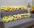 CH Smiley Emoji Face Cushion Round With Filling (12 Inches). 