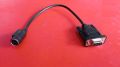 RS232 DB9 Female to 8 Pin Mini DIN Female Adapter Cable 8” Genuine Branded. 