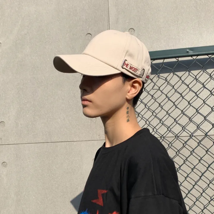 Hat%20Men's%20Fashion%20Brand%20Korean%20Style%20Black%20Peaked%20Cap%20Men's%20Trendy%20Sun%20Hat%20Men's%20Youth%20Sun%20Hat%20Soft%20Top%20Baseball%20Cap%20Men's%20-%20Image%202