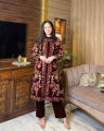 Stylish Heavy Embroided Gown With Inner And Trouser - Party Wear Dress - 3 Peice Dress For Women and Girls - Embroidered Designer Gown Suit. 