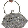 bridal clutch silver. 