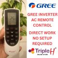 Triple H - Original Gree Inverter AC Remote Control – Universal Gree AC Remote – Model YAN1F1 Compatible. 