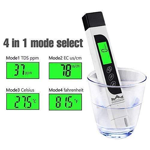 TDS Meter, 3-in-1 TDS, EC & Temperature Meter, Accurate & Reliable PPM Meter, Digital Water Testing Kits for Drinking Water Quality, Tap, Well, Swimming Pool, Aquarium, RO/DI System, Hydroponics