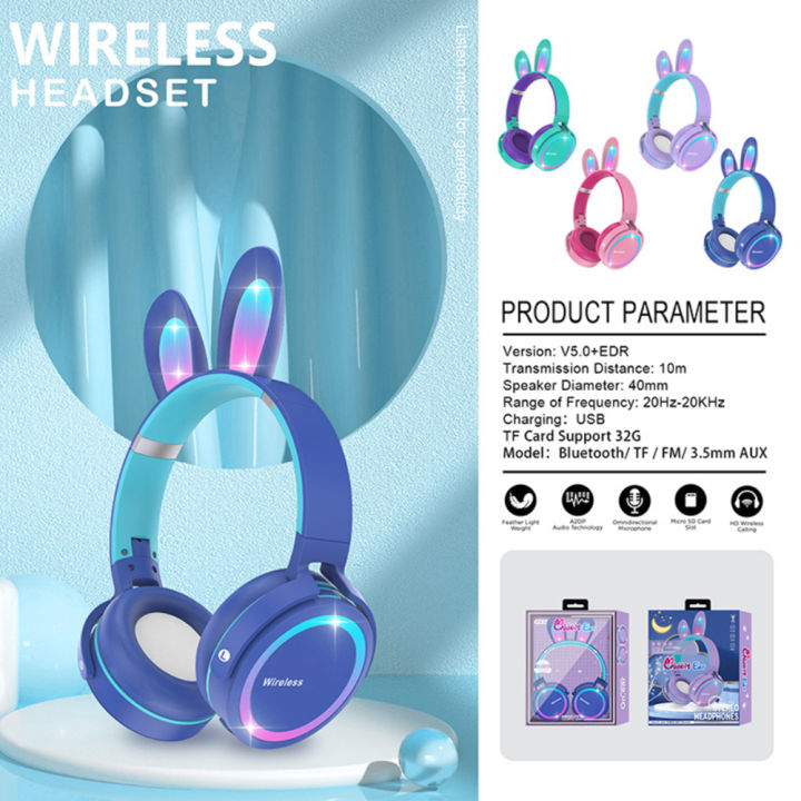 %E3%80%90Fast%20delivery%E3%80%91%202022%20New%20Wireless%20Earphones%20RGB%20Rabbit%20Ears%20Headset%20with%20Mic%20Cute%20Girls%20Music%20Bluetooth%20Headphones%20For%20Children's%20Gamer%20Headset%20-%20Image%204