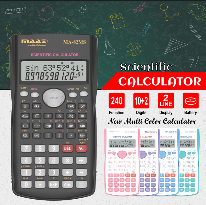 MAAZ Scientific Calculator MA-82MS 240 Functions | Daraz.pk