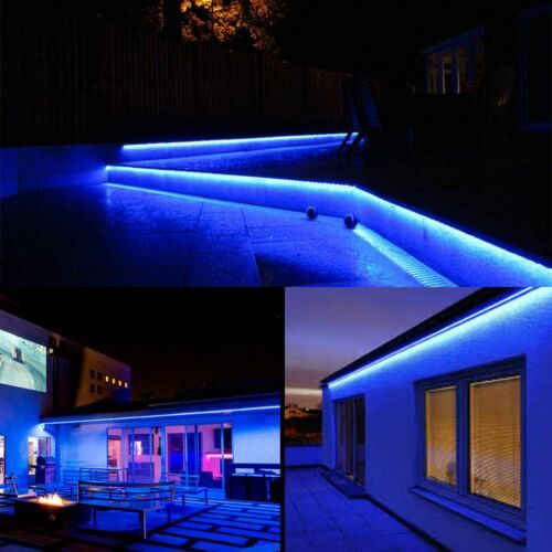 Blue LED Strip Rope Lights 220V- 240V Waterproof (2 Meters) + Free AC Adopter