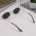 Classic Small Frame Oval Sunglasses Women/Men Brand Designer Alloy Mirror Sun Glasses Dropshipping In Stock Ship Within 24 Hours. 