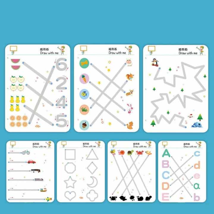 Magical%20Tracing%20Workbook%20Set,Reusable%20Calligraphy%20Copybook,Practice%20Drawing%20Book%20for%20Kids,Pen%20Control%20Training%20Drawing%20Book,Handwriting%20Practice%20Copybook%20for%20Kids,Children%20Learning%20Toys%20(64pages)%20-%20Image%207