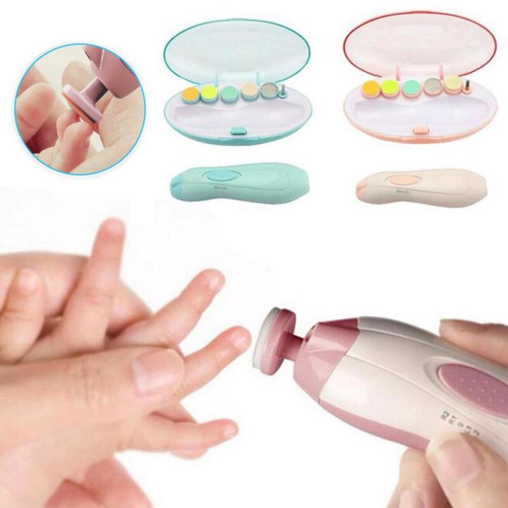 Nail Art Kit Portable Electric Safe Nail Clipper Cutter Baby Nail Trimmer Manicure Pedicure Clipper Scissors Kids Infant Baby Cutter Nail Care