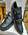 Black  Leather Casual Shoes For Men. 