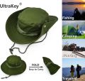 Green Boonie Jungle Cap - RipStop Military Army Vietnam Bush Sun Hat. 
