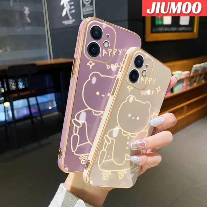JIUMOO%20Casing%20For%20Xiaomi%20MI%2011%20Lite%204G%2011%20Lite%205G%2011%20Lite%205G%20Ne%20Case%20Yellow%20Bear%20Pattern%20New%20Plating%20Square%20Border%20Casing%20Soft%20Silica%20Gel%20Shockproof%20Phone%20Cases%20All%20Inclusive%20Camera%20Lens%20Protective%20Cover%20-%20Image%204