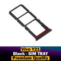 Vivo Y21 SIM Tray Sim Jacket Sim Slot Sim Door For Vivo Y21 - Black. 