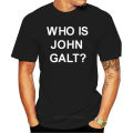 WHO IS JOHN GALT T-SHIRT AYN RAND LIBERTARIAN ATLAS SHRUGGED SHIRT. 