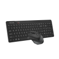 A4tech Fstyler FG2400 Air2 QuietKey Wireless Keyboard Mouse Combo Set - NEW EDITION - Silent Keyboard + Mouse - Lift in Air Multimedia Mouse - 2000 DPI Adjustable - Screen Capture Button on Mouse - One Touch OS Swap - Anti Sleep Mode - For Windows, Mac OS. 