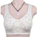 Front Opening Cotton Maternity Nursing Bra - 3 Button, Wireless, Non-Padded, for Breastfeeding Moms. 