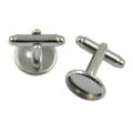 10pcs Cabochon Blank Round Bezel Setting Base Cufflink Cuff Link Finding. 