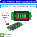 1s-8s 3-34V Generic Lithium Battery Capacity Level Indicator Module 18650 capacity Display Suitable for 1s/2s/3s/4s/5s/6s/7s/8s by Electrica. 