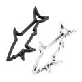 3d Metal Car Styling Sticker Hollow Fish Shark Emblem Motorcycle Automobiles Fuel Badge Trunk Computer Decals Accessori T1i6. 