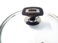 XOGO Picks Premium Quality Glass Lid / Cover for pan & pots with round handle-18CM. 