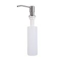 Built-in Sink Soap Dispenser for Kitchen Stainless Steel Brushed Nickel with 300ml Liquid Soap Bottle. 