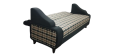 Sofa Combed Aram Design  3 Seater Stylish Dholki with Dutble ARM Black Check  & Colour Can be Customised {{ Special offer } Available. 