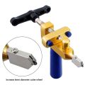 Ceramic Tile Glass Cutting One-Piece Cutter Portable Multifunctional Tool 2-In-1 Multifunctional Hand Tool - Blue & gold. 